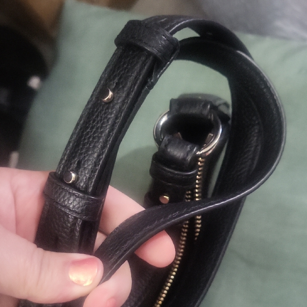Kate Spade Black Pebbled Leather Crossbody Bag - Picture 7 of 8